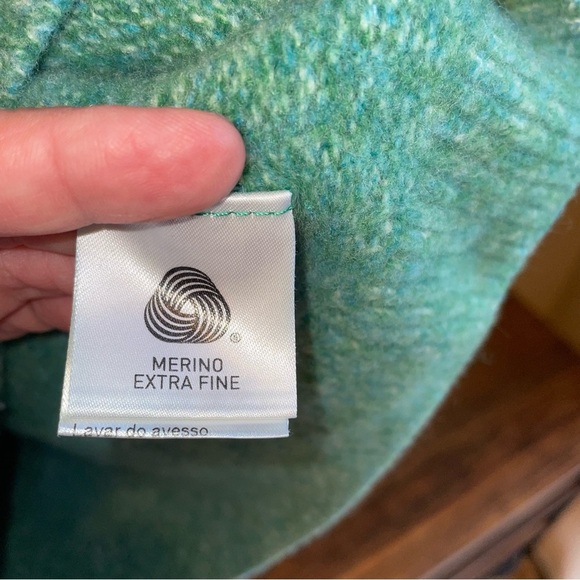 Lacoste Merino Wool Sweater Thick Green Large - Picture 5 of 5